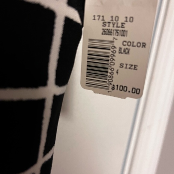 Chaps Dress size 4 Black and white - Picture 4 of 6